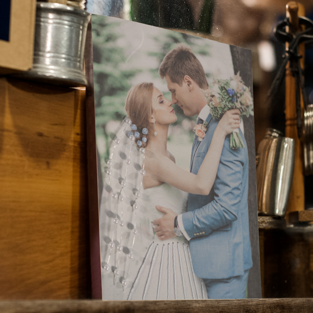 vyšívaná fotka_svadba_ženích a nevesta